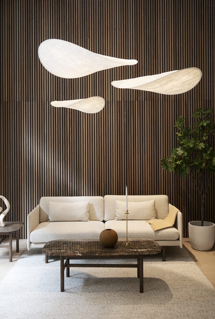 Akupanel Walnut living room